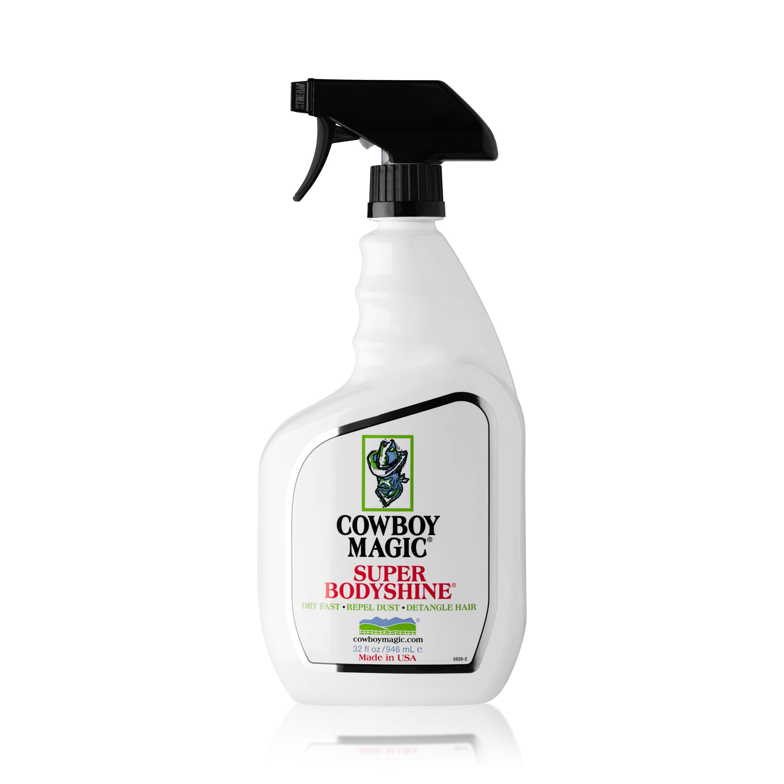 Cowboy Magic 32 fl oz Super Body Shine Spray Detangler — No Water Needed