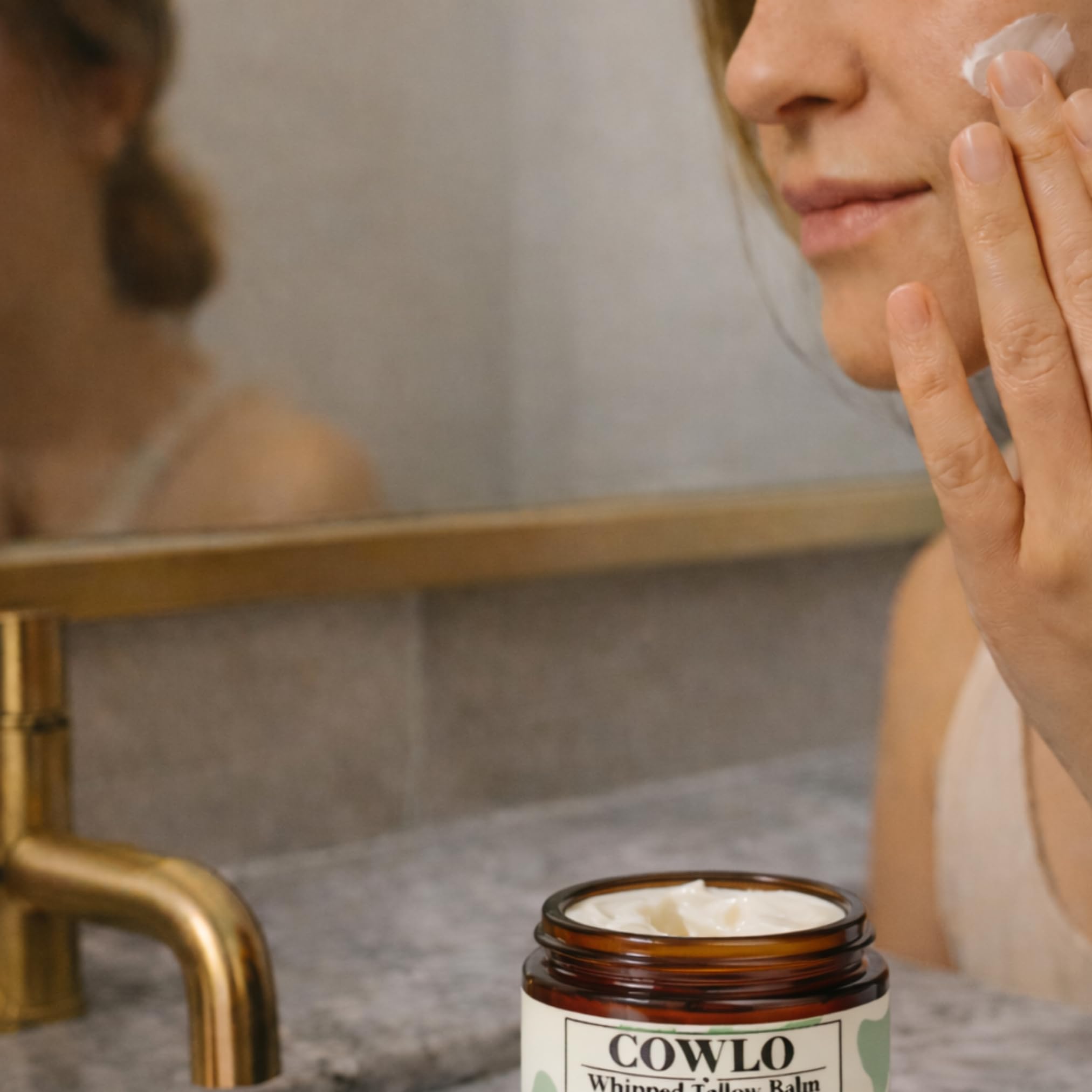 Cowlo Whipped Tallow Balm & Body Butter – Grass-Fed, Calendula & Frankincense, 2 oz