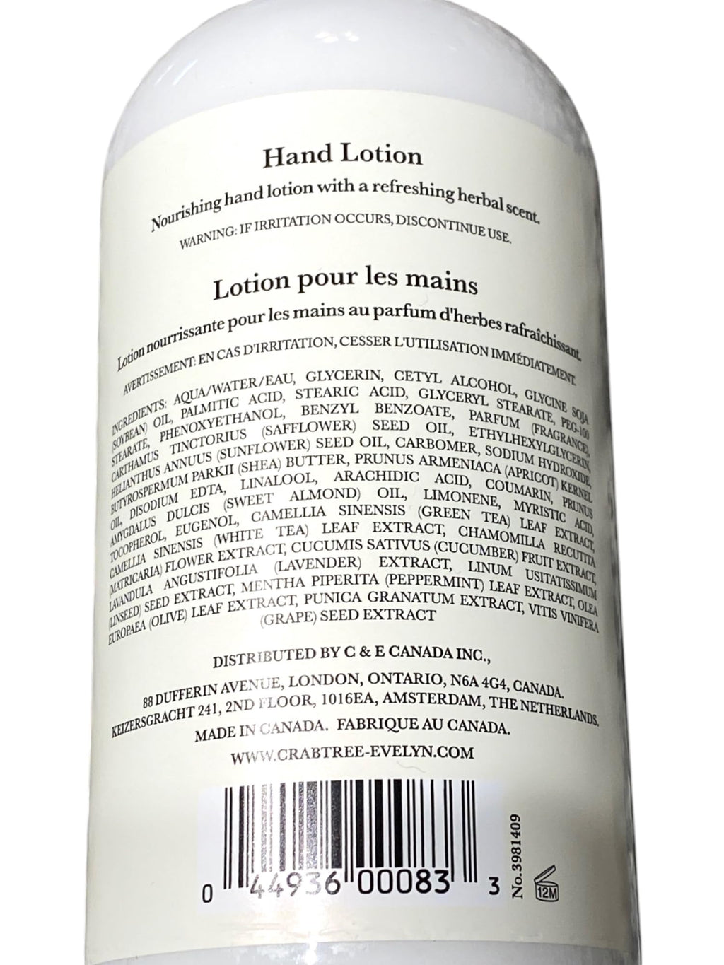 Crabtree & Evelyn Gardeners Hand and Body Lotion 16.9 fl oz