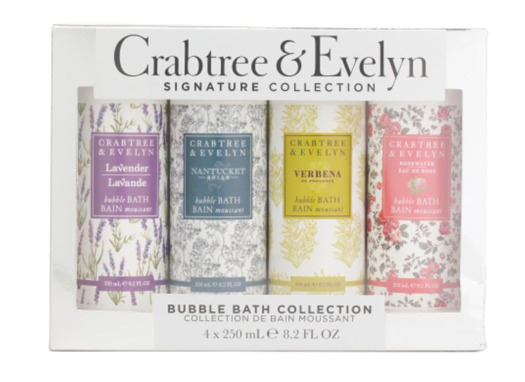 Crabtree & Evelyn Bubble Bath Collection – Lavender, Rosewater, Verbena & Nantucket Briar