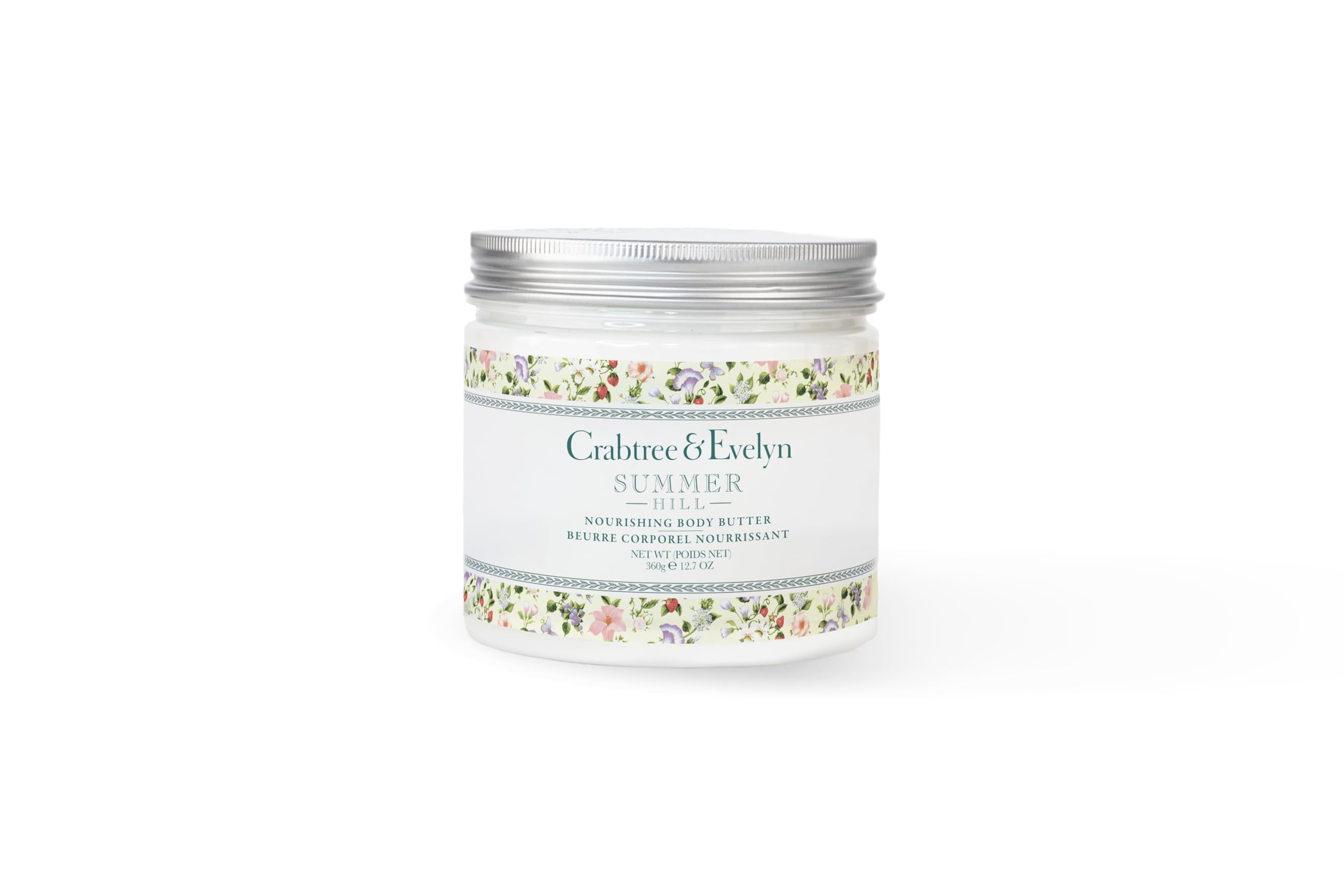 Crabtree & Evelyn Summer Hill Body Butter – Nourishing Moisturizer (12.7 oz)