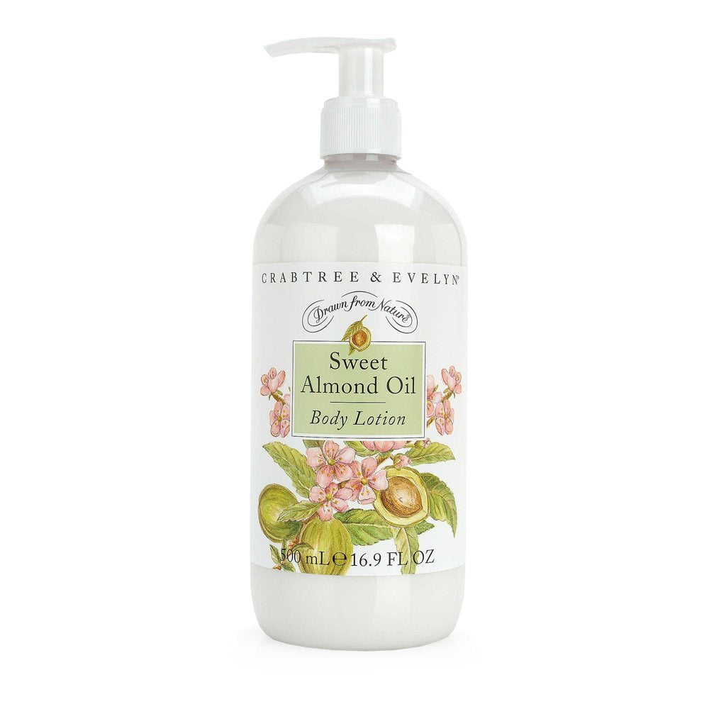 Crabtree & Evelyn Body Lotion with Sweet Almond Oil – 16.9 Fl Oz