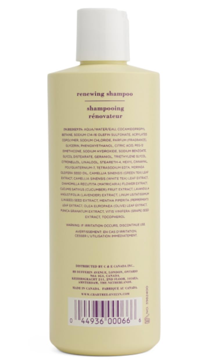 Crabtree & Evelyn Verbena & Lavender De Provence Renewing Shampoo – 16.2 fl oz