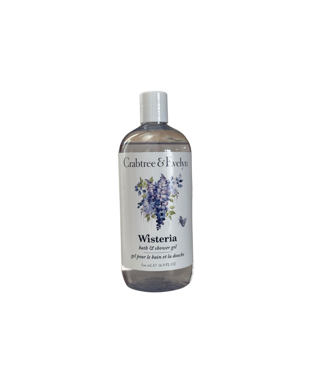 Crabtree & Evelyn Wisteria Bath Set: Shower Gel & Hand Lotion Duo (16.9 oz each)
