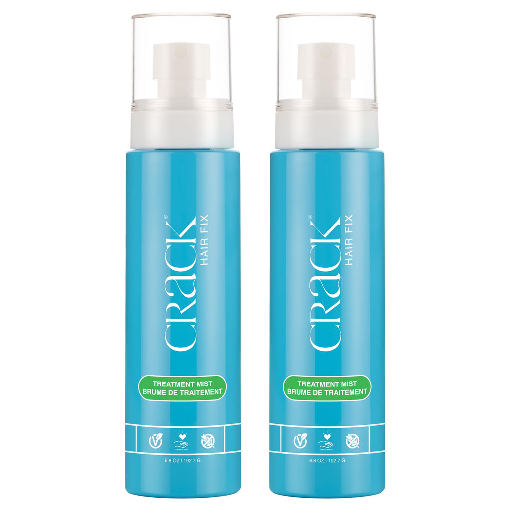 Crack HAIR FIX Mist Spray – Moisturizes & Protects Hair From Dryness & Thermal Damage | 6 oz, 2 Pack