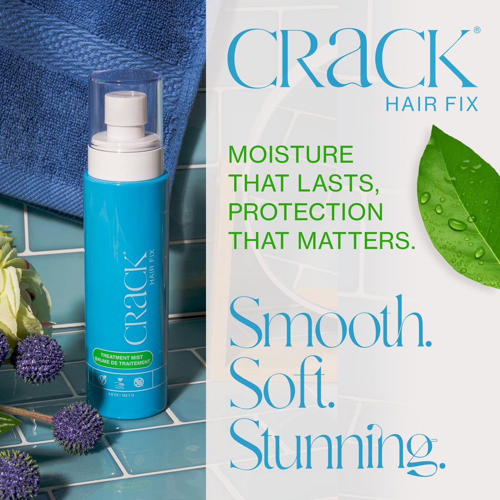 Crack HAIR FIX Mist Spray – Moisturizes & Protects Hair From Dryness & Thermal Damage | 6 oz, 2 Pack