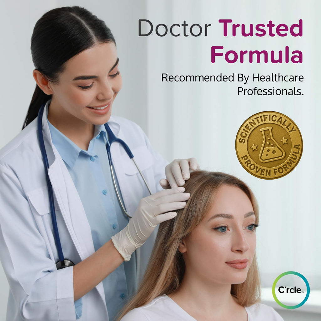 C'rcle Minoxidil 5% Foam for Women – Hair Regrowth & Thinning Hair Solution (4-Month Supply)