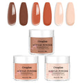 Creaglam Super Acrylic Powder 28g (3 Colors) Imperial Topaz, Carnelian & Autumn Blonde for 3D Nail Art – No Lamp Needed