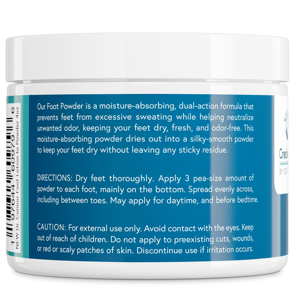 CREDA-FRESH Foot Lotion to Powder for Excessive Sweating – Plant-Based Odor Control