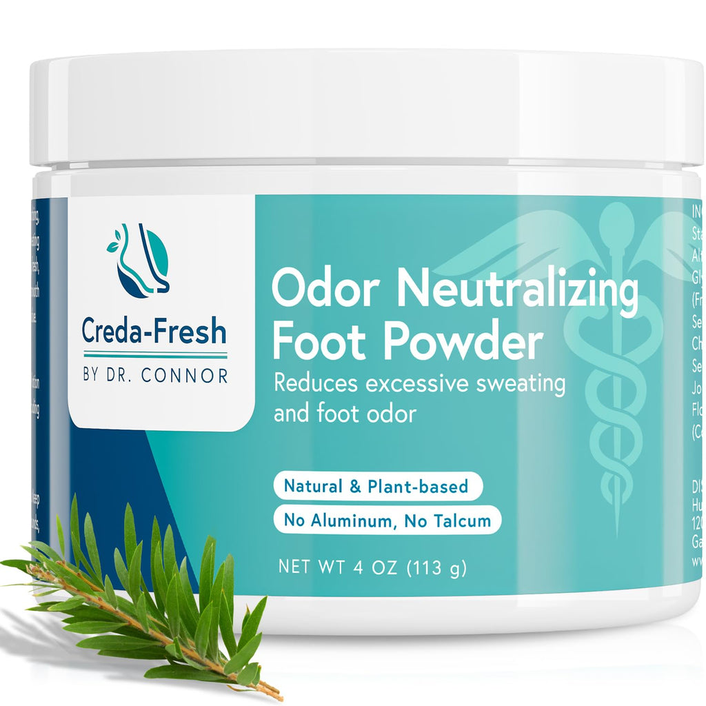 CREDA-FRESH Foot Lotion to Powder for Excessive Sweating – Plant-Based Odor Control
