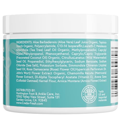 CREDA-FRESH Foot Lotion to Powder for Excessive Sweating – Plant-Based Odor Control