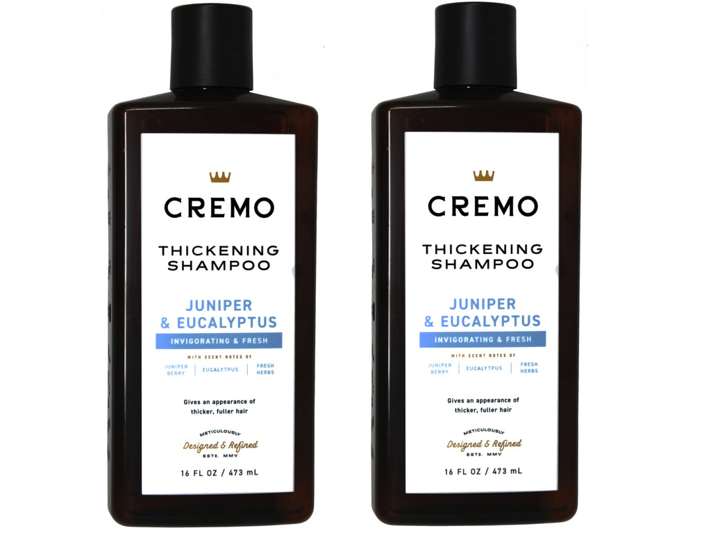 Cremo Barber Grade Juniper & Eucalyptus Thickening Shampoo – 2-Pack