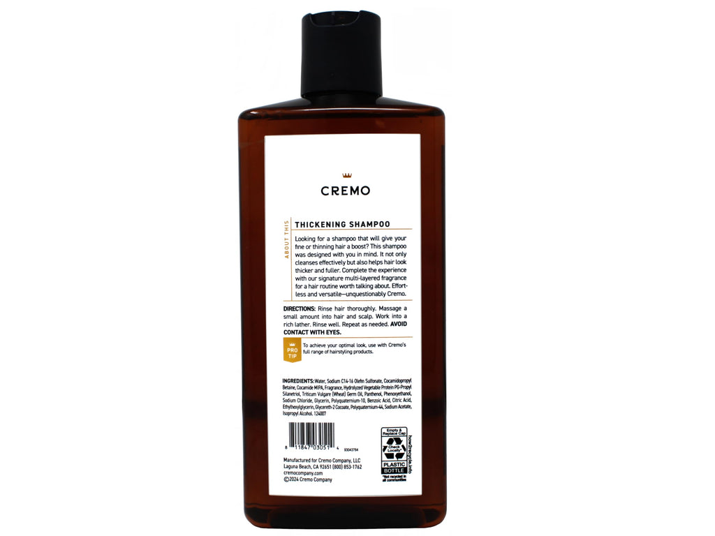 Cremo Barber Grade Juniper & Eucalyptus Thickening Shampoo – 2-Pack