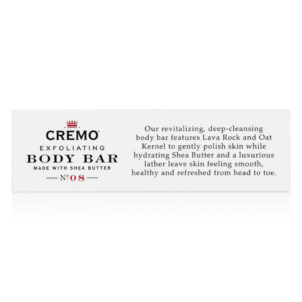 Cremo Bourbon & Oak Exfoliating Body Bars (3-Pack) – Distiller's Spice, Bourbon & Oak Scent