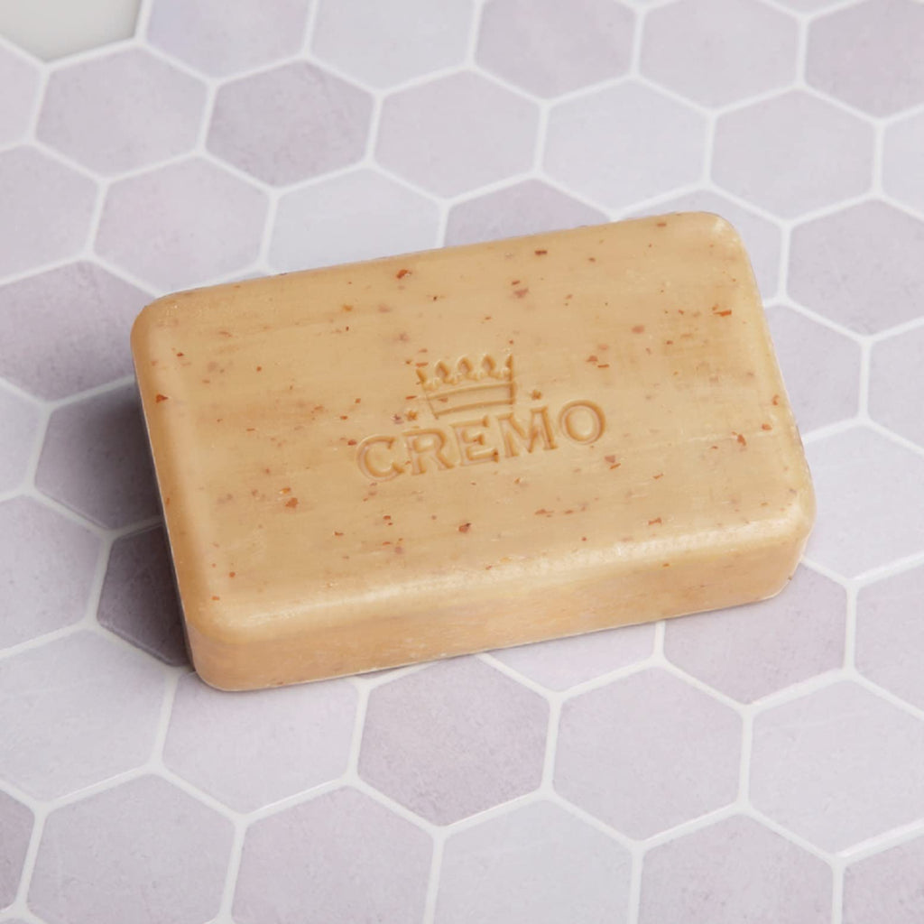 Cremo Bourbon & Oak Exfoliating Body Bars (3-Pack) – Distiller's Spice, Bourbon & Oak Scent