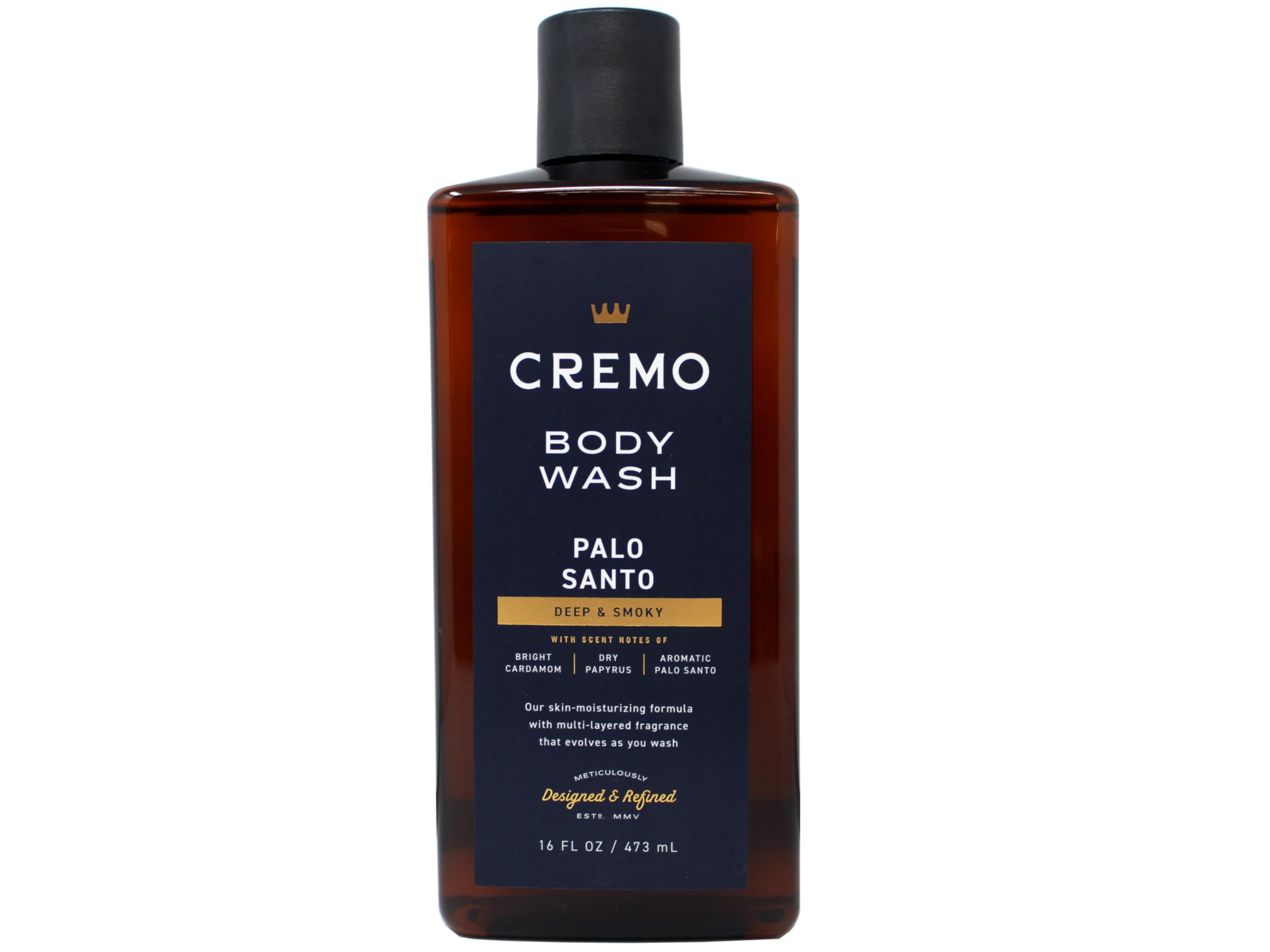 Cremo Body Wash Set (16 oz each) – Palo Santo, Italian Bergamot & Golden Amber | Skin-Moisturizing Formula