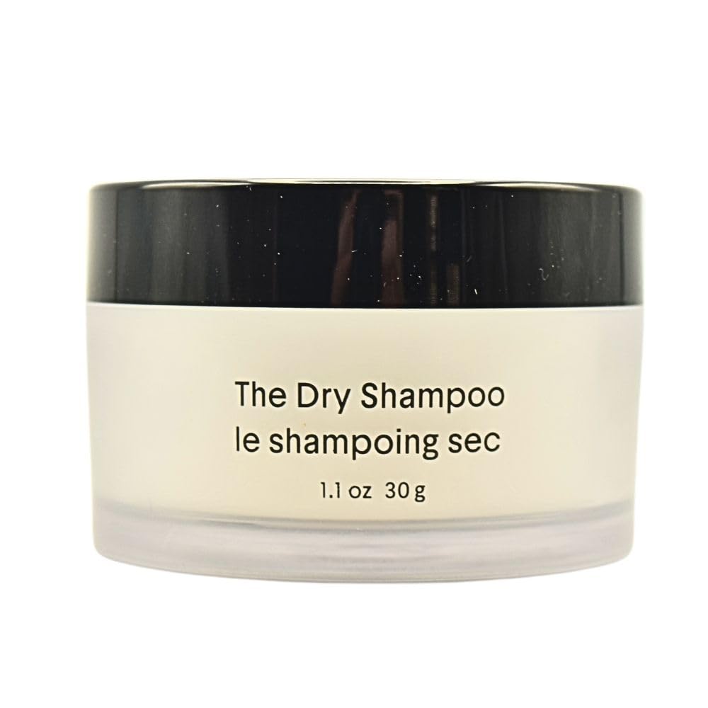 Crown Affair Refillable Dry Shampoo Powder with Kabuki Brush – Talc-Free, Oil Absorbing for All Hair Types