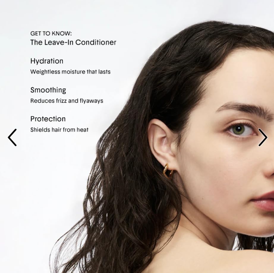Crown Affair Mini Leave-In Conditioner Cream for Hydrated Hair — Frizz Control & Heat Protection (1.7 fl oz)