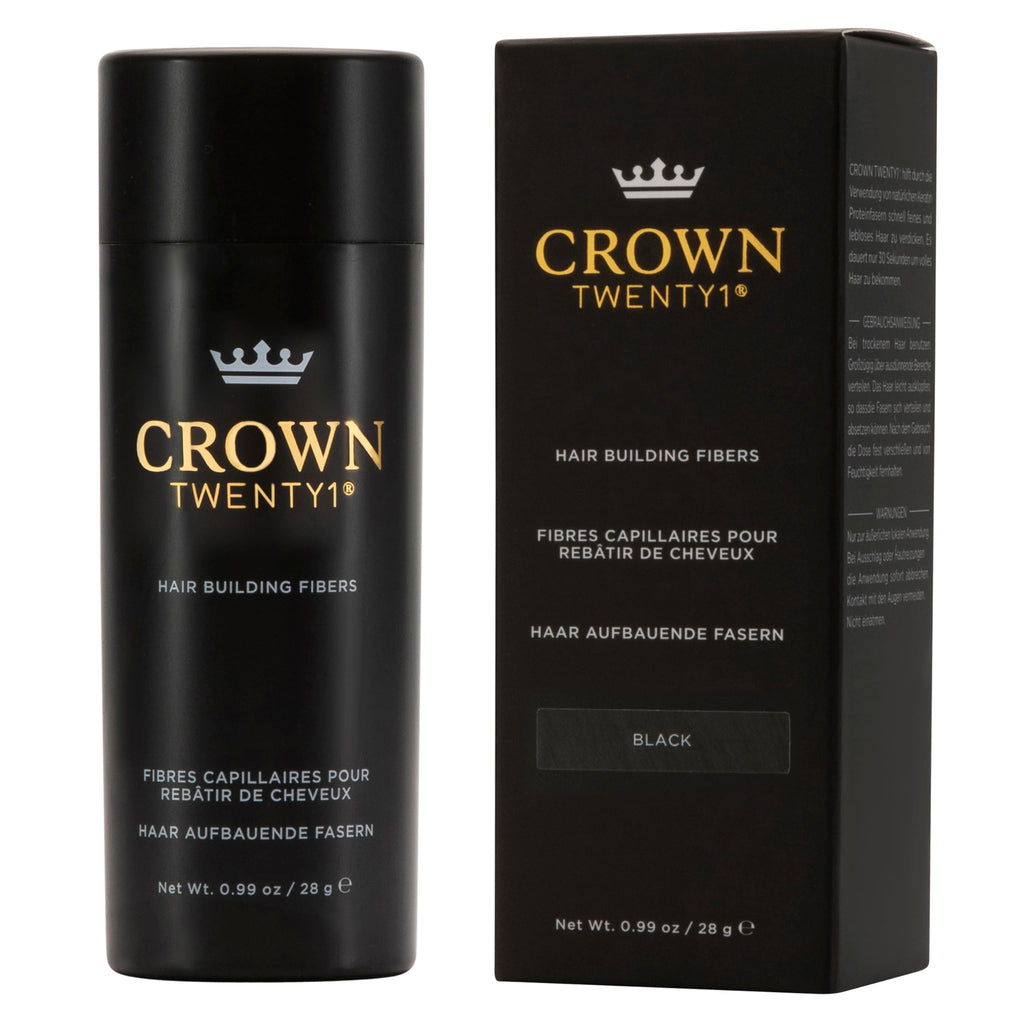 CROWN Hair Building Fibers (28g) – Instant Thick Look, 13 Shades | CROWN TWENTY1