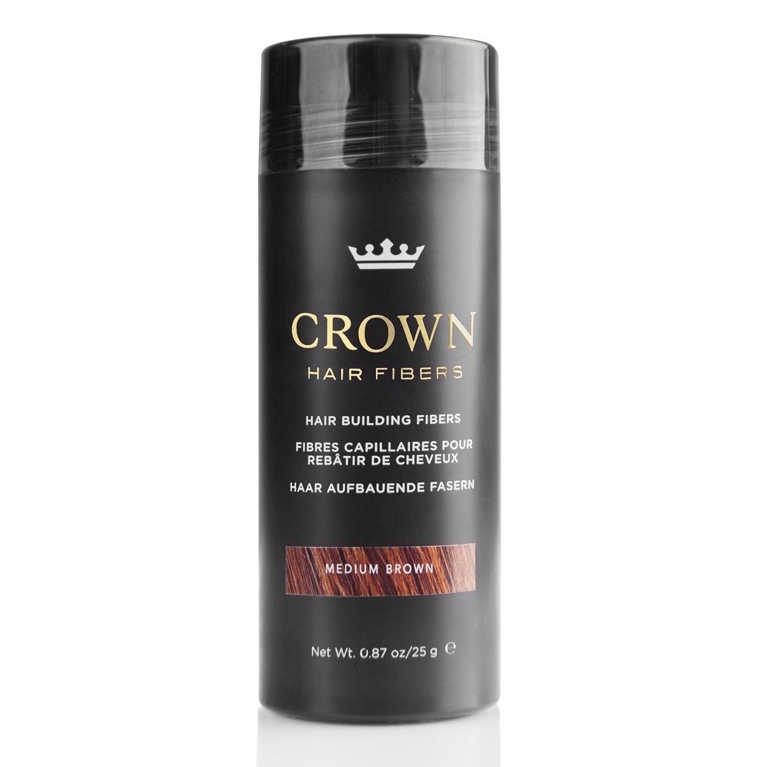 CROWN Hair Building Fibers (28g) – Instantly Thicker, Fuller Hair in 13 Shades