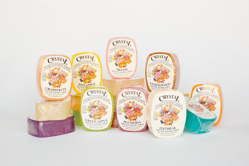 Crystal Glycerine Soap Bars – 24 Fragrances (24 Bars)