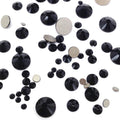 Crystal-Wholesale JET 280 Black Swarovski Flatbacks – 144 pcs, Mixed Sizes ss5-ss30