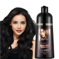 CSFDXD Natural Black Hair Color Dye Shampoo – Gray Coverage, Plant-Based, Gentle (16.9 oz)