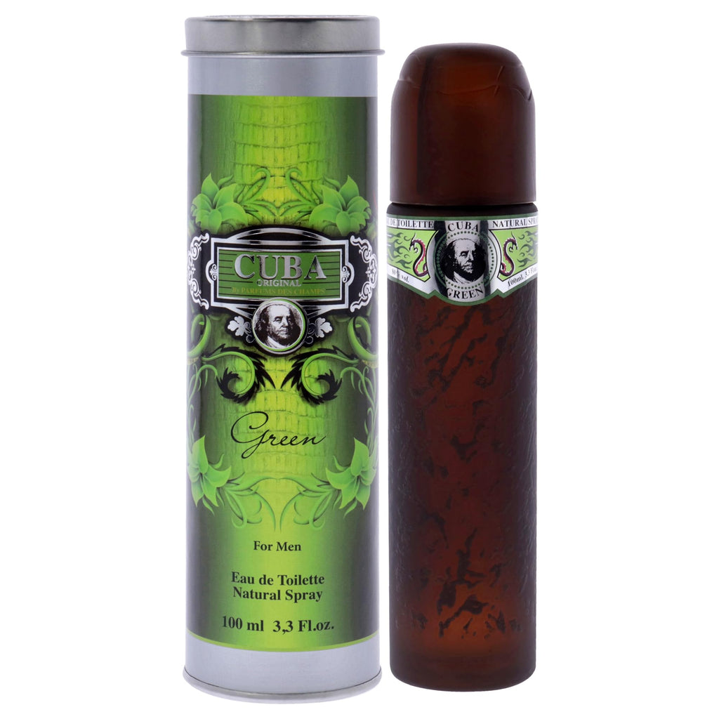 Cuba Green for Men by Cuba – 3.3 oz EDT Spray