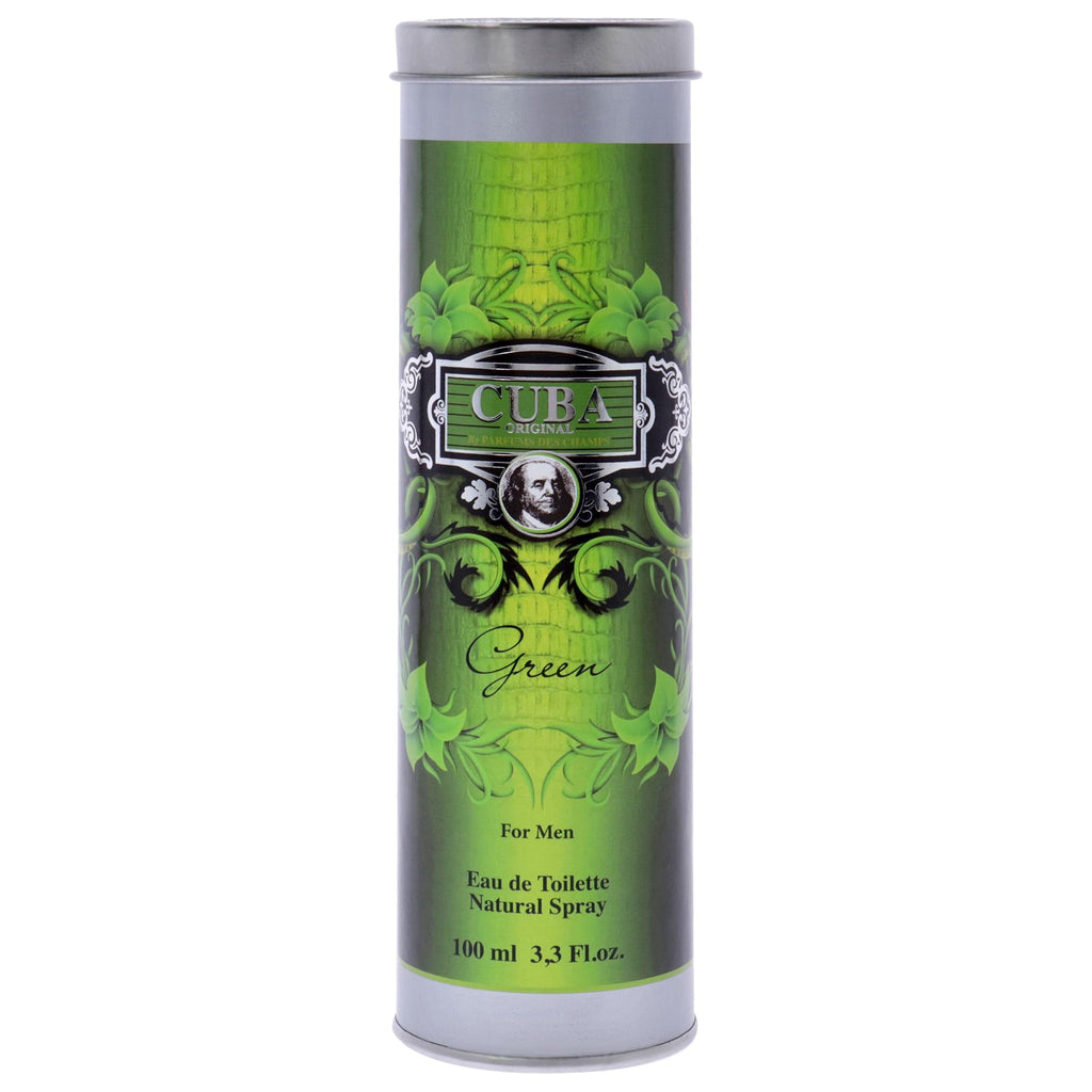 Cuba Green for Men by Cuba – 3.3 oz EDT Spray