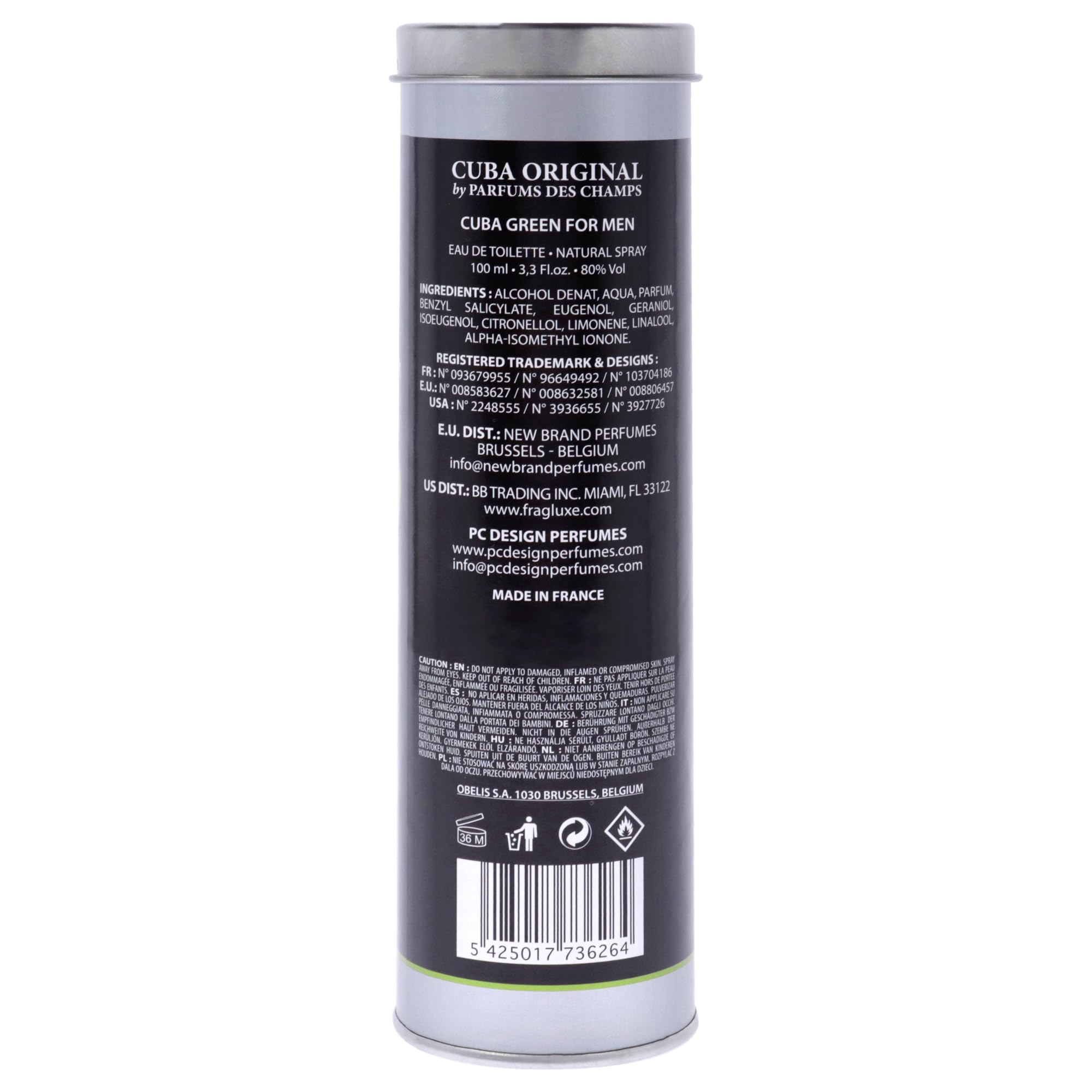 Cuba Green for Men by Cuba – 3.3 oz EDT Spray