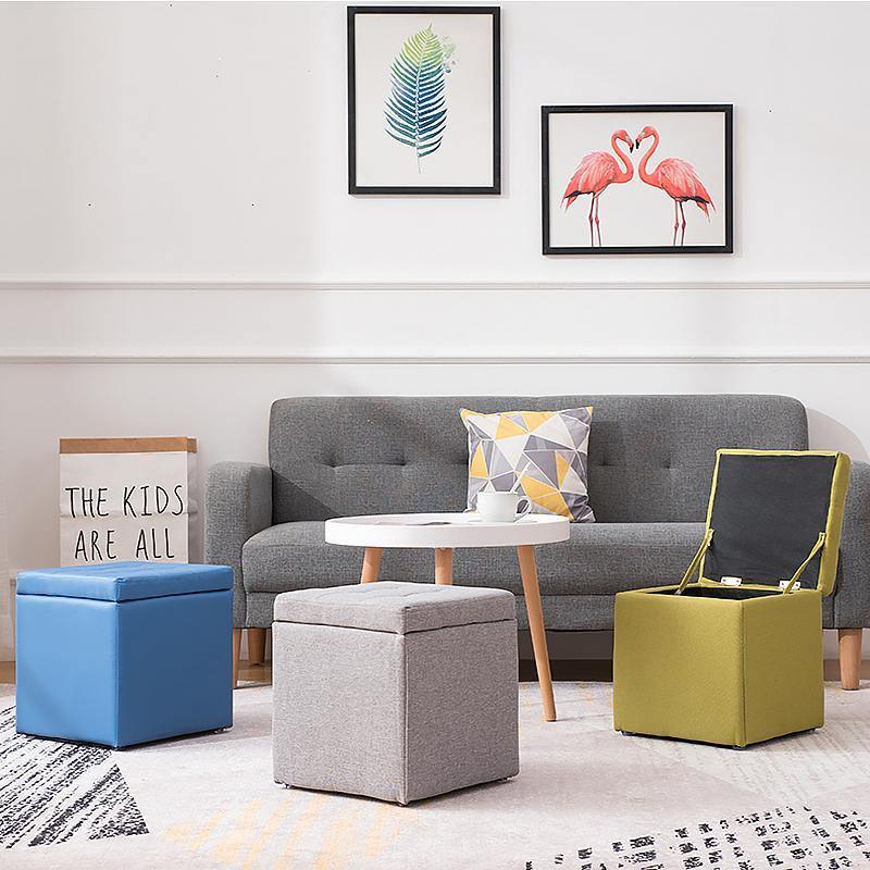 Cube Footstool With Storage