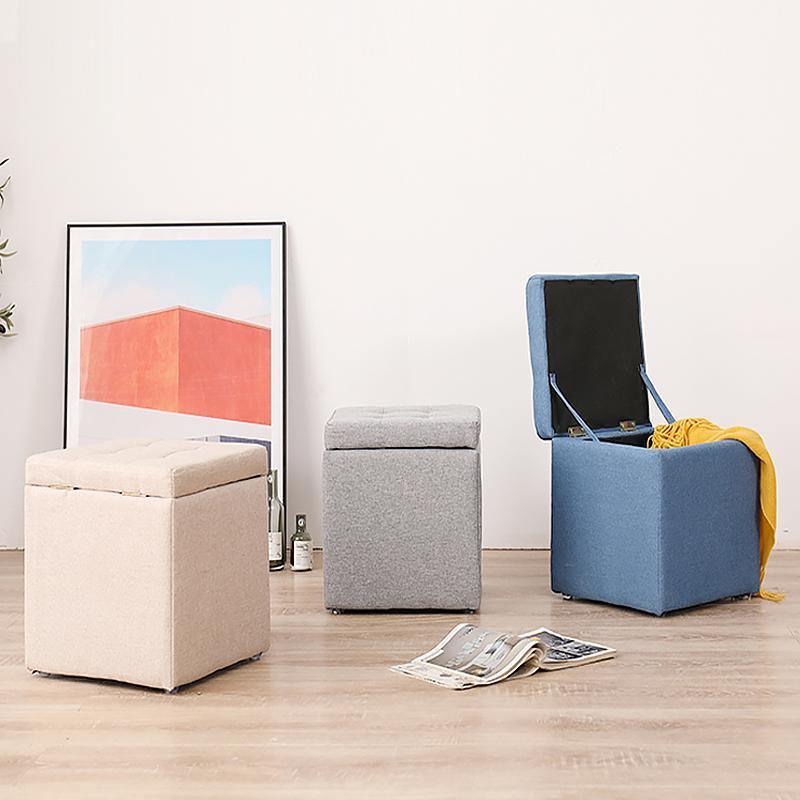 Cube Footstool With Storage