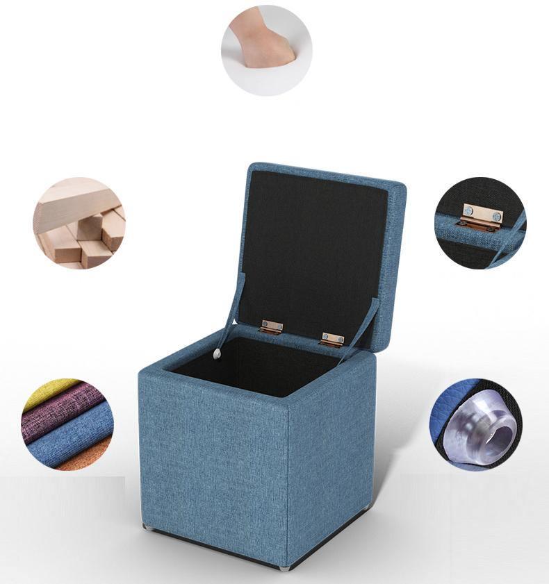 Cube Footstool With Storage