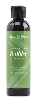 Cuccio Pro Brush-On Builder Gel with Calcium – LED/UV Self-Leveling Soak-Off Gel (4 oz)