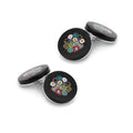 Murano Glass 'Notte Fiorita' Cufflinks With Sterling Silver