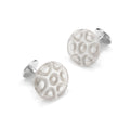 Murano Glass 'Vetro Bianco' Cufflinks With Sterling Silver