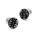 Murano Glass 'Onyx Cellulare' Cufflinks With Sterling Silver