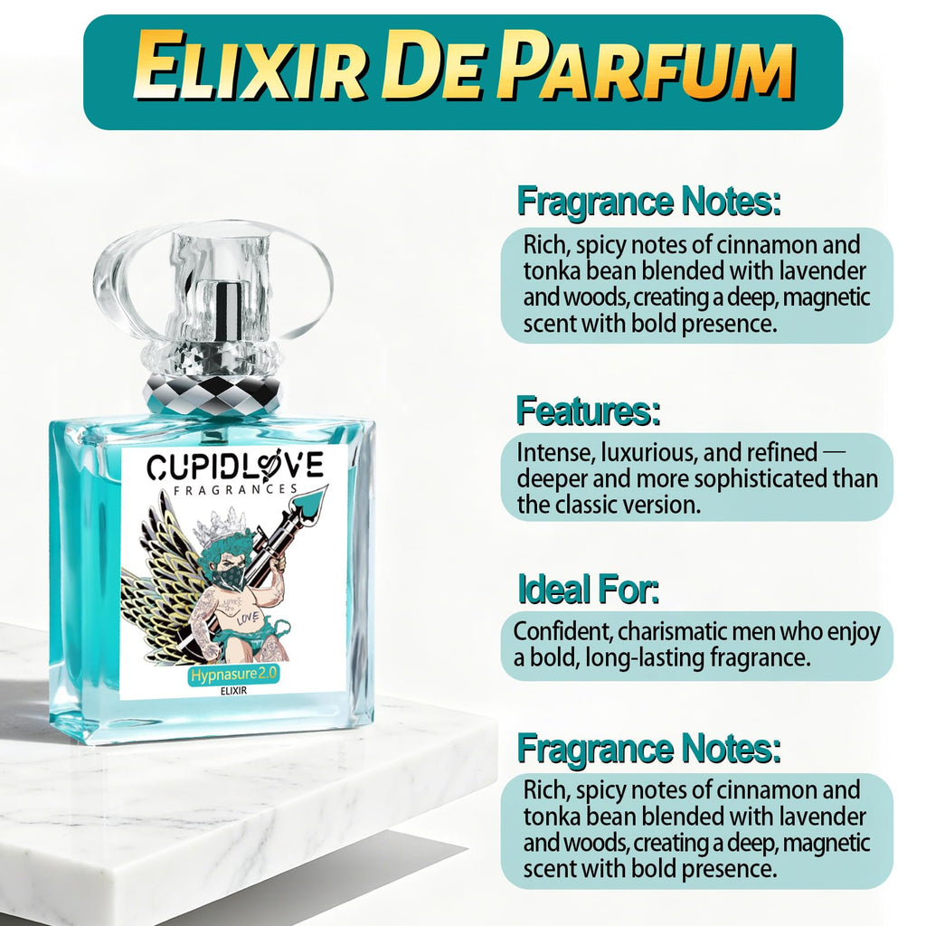 CUPIDLOVE Eau de Parfum for Men – Long-Lasting Pheromone Cologne (1.7 oz)