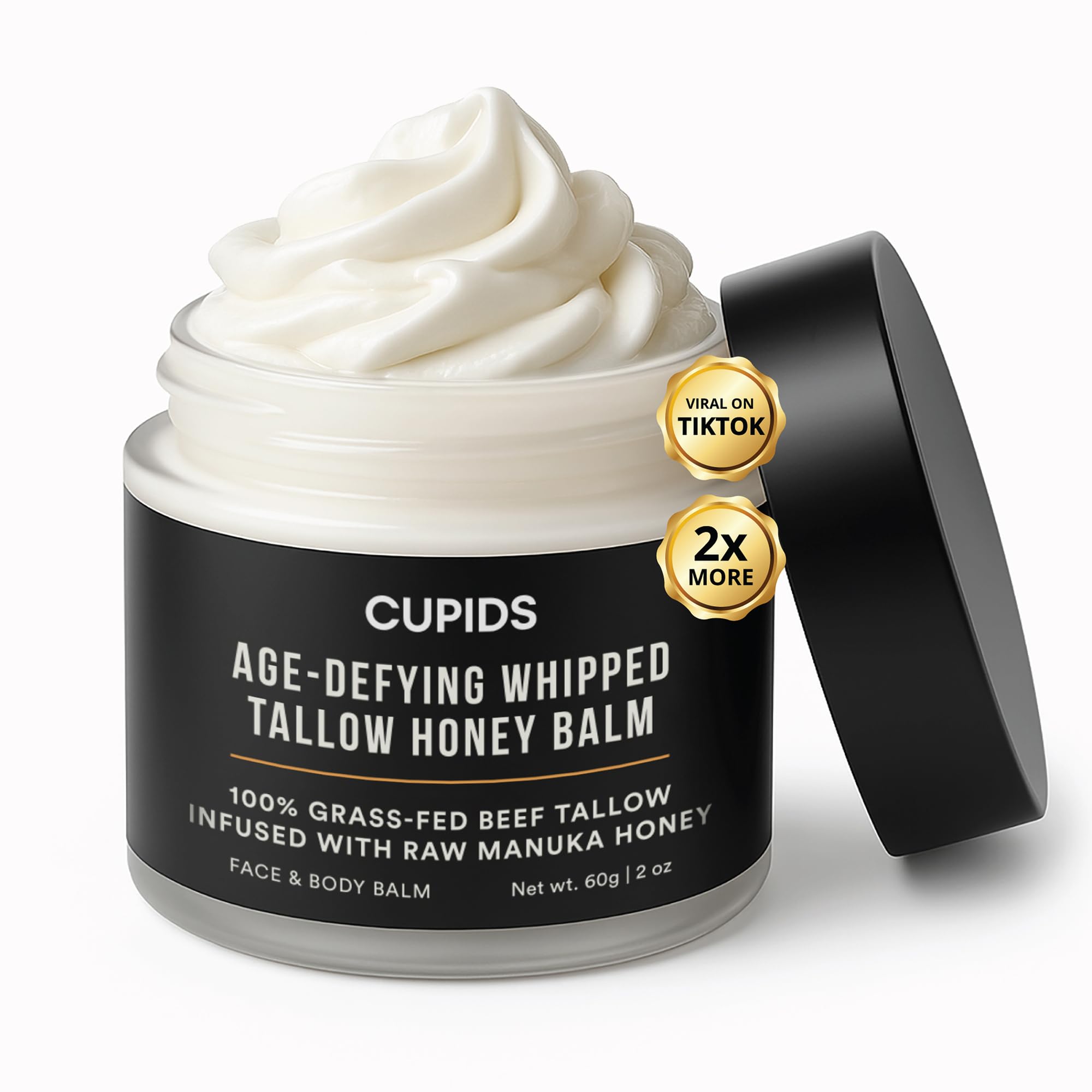 Cupids Tallow and Honey Balm – Grass-Fed Tallow Facial Moisturizer