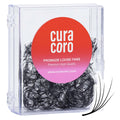 Curacoro Camellia Promade Fans — Handmade 5D-10D Lash Fans, Mixed 7–14mm, C/CC/D Curl, 0.03–0.07mm