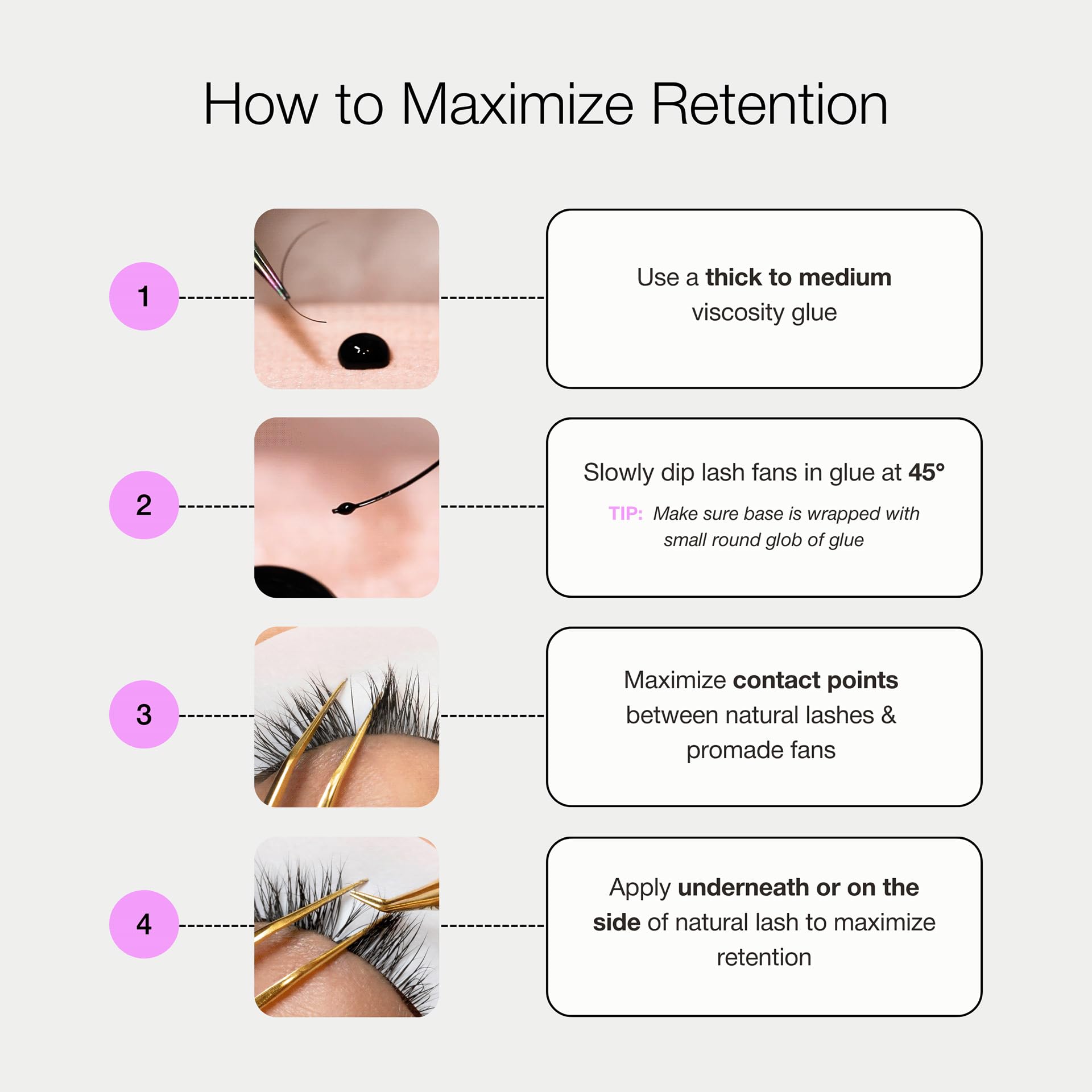 Curacoro 5D W-Shaped Clover Eyelashes Extension | 0.07mm | C/CC/D Curl | 8–15mm