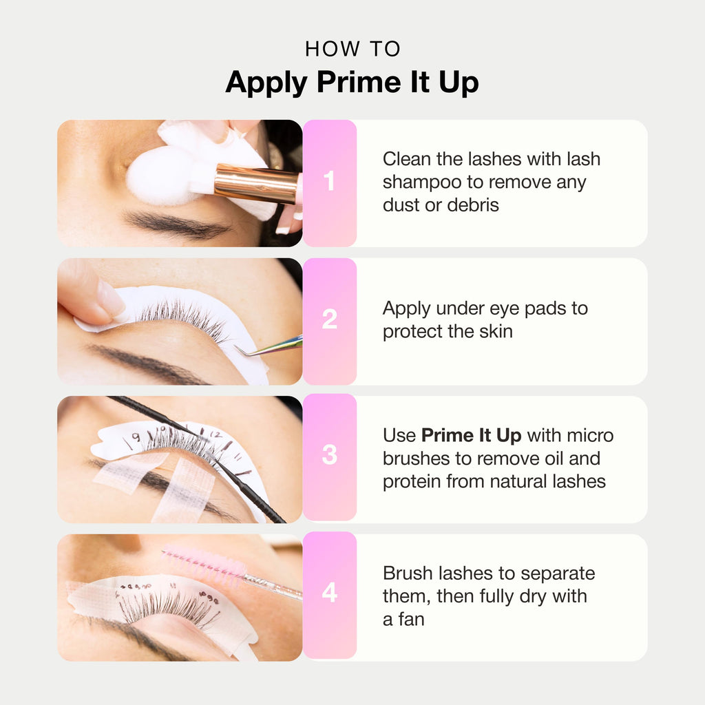 Curacoro Eyelash Extension Primer 15 ml – Prime It Up for Stronger Bonding