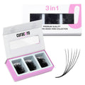 Curacoro Promade Mix 750 Fans – Handmade Volume Lashes (5D–12D), C/CC/D Curl, 0.03–0.10 mm, 9–18 mm, Easy Application