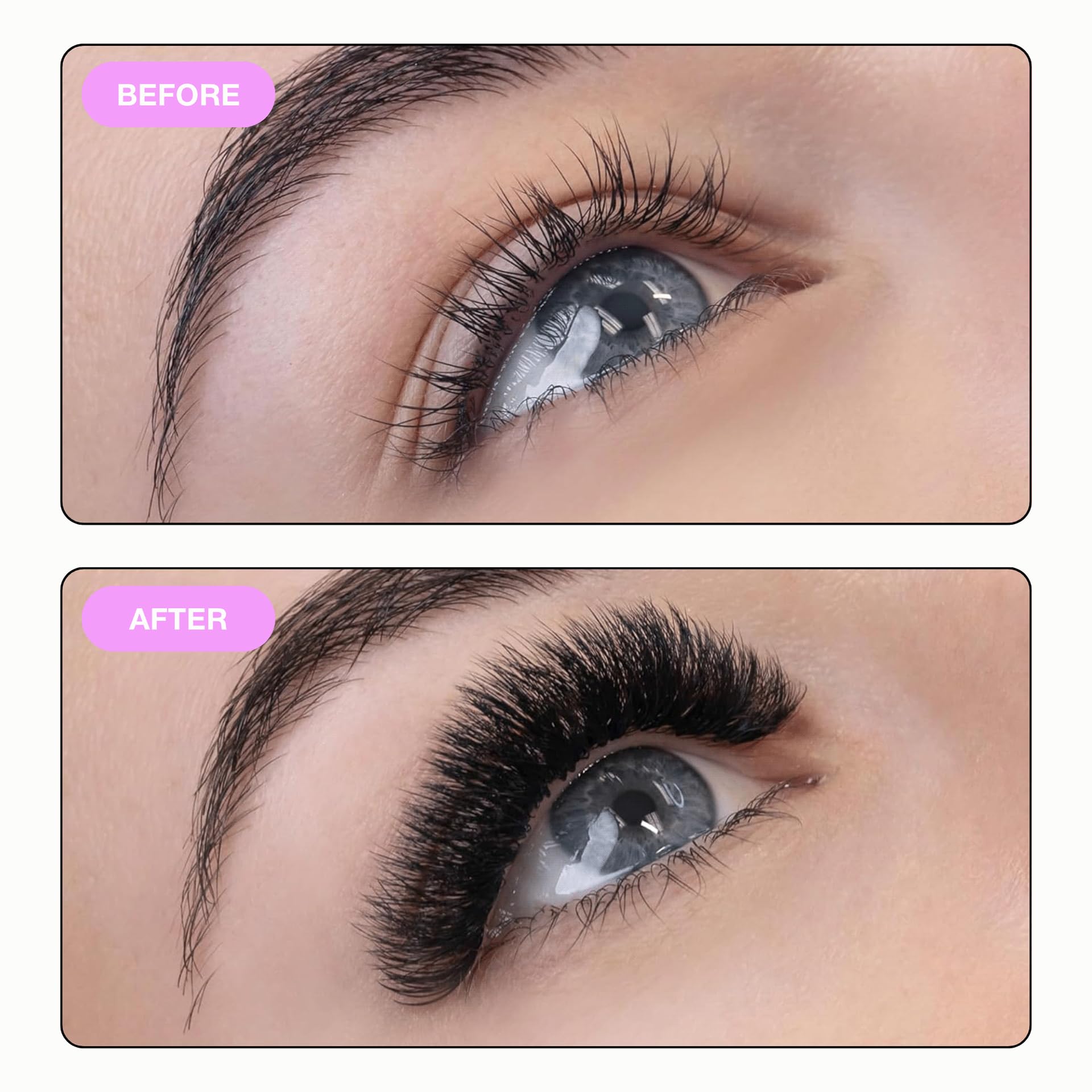 Curacoro Promade 500 Fans: 14D-0.03 DD Curl, 13mm Handmade Lash Fans for Volume Extensions