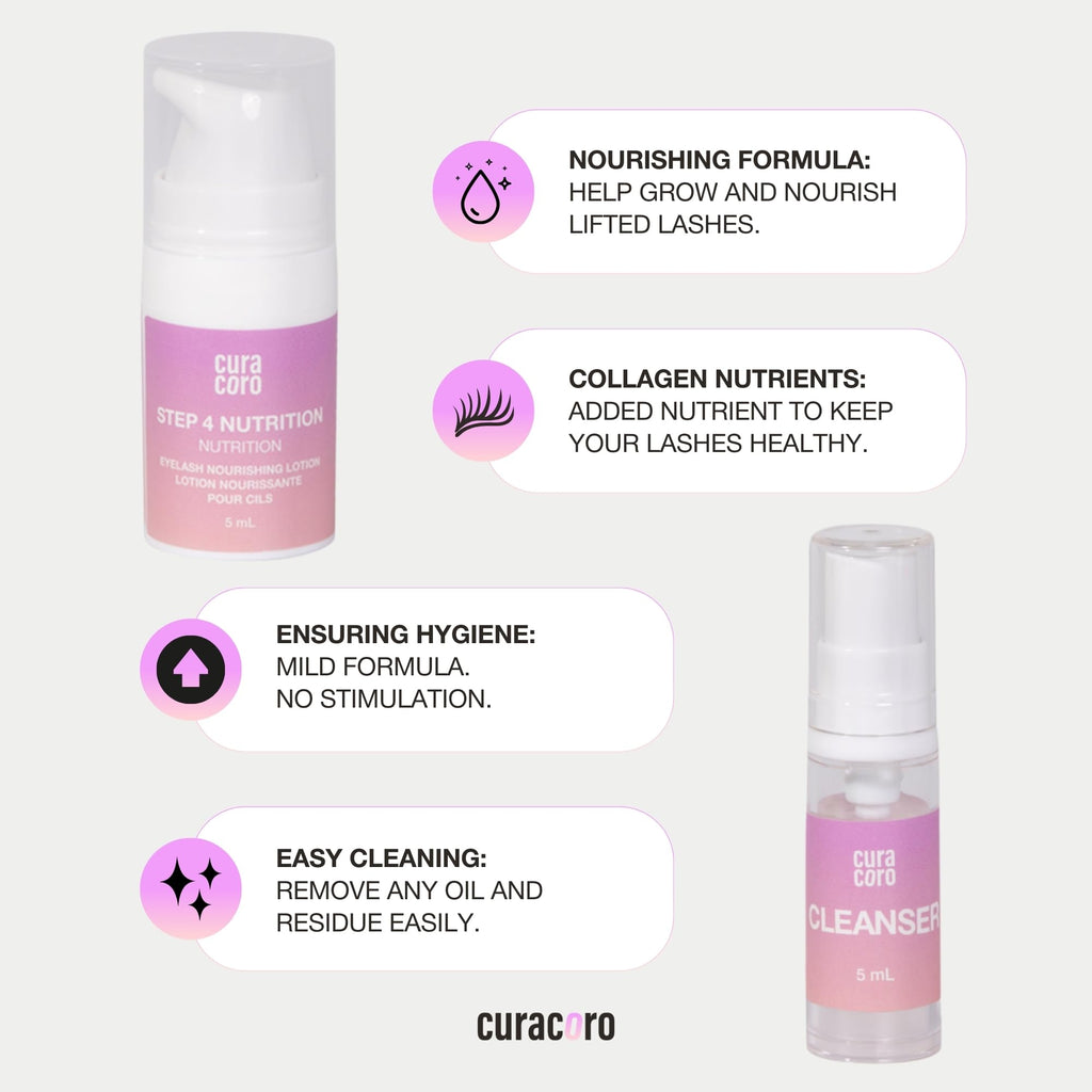 CURACORO Lash Lift Kit – Professional Eyelash Perm, 6-8 Week Curl, Nourishing Collagen