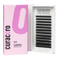 Curacoro YY Eyelashes Extensions - 2D Fans Volume, 0.05 C Curl, 9-15mm Mixed Tray