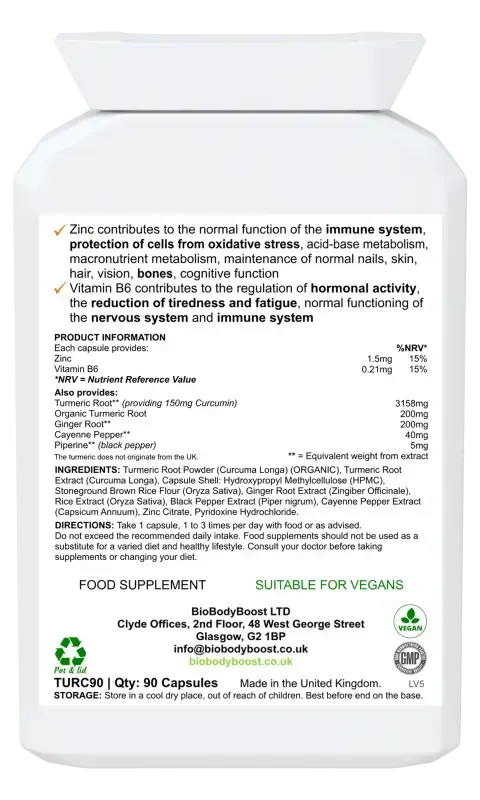 CurcuminBoost Turmeric Complex | Anti-Inflammatory Blend UK
