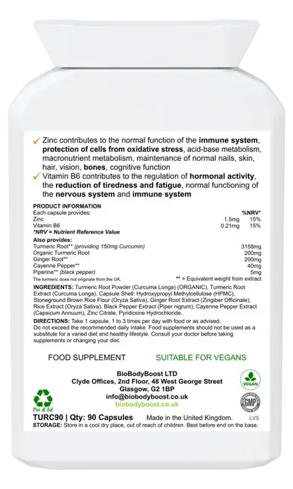 CurcuminBoost Turmeric Complex | Anti-Inflammatory Blend UK