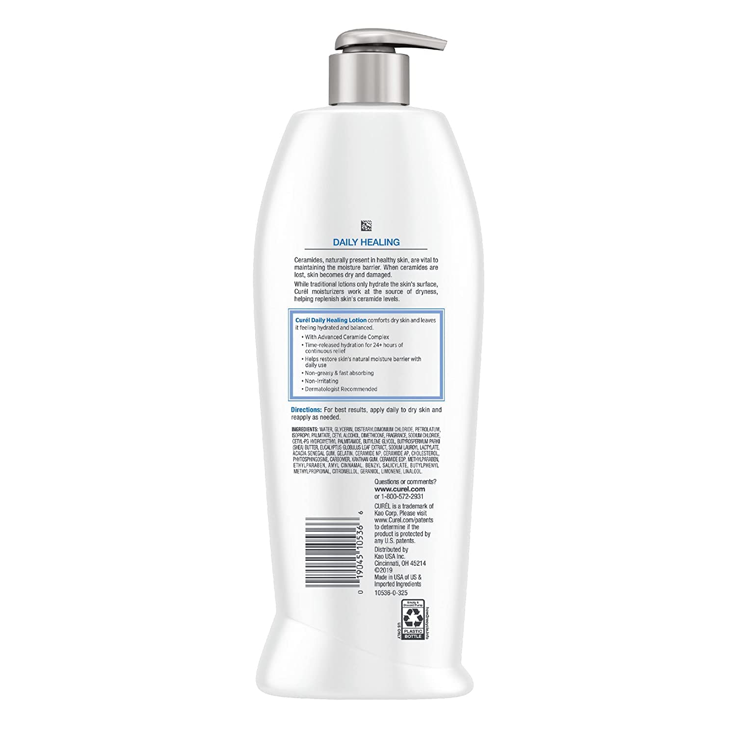 Curel Daily Healing Original Lotion for Dry Skin – 13 oz (Pack of 6)