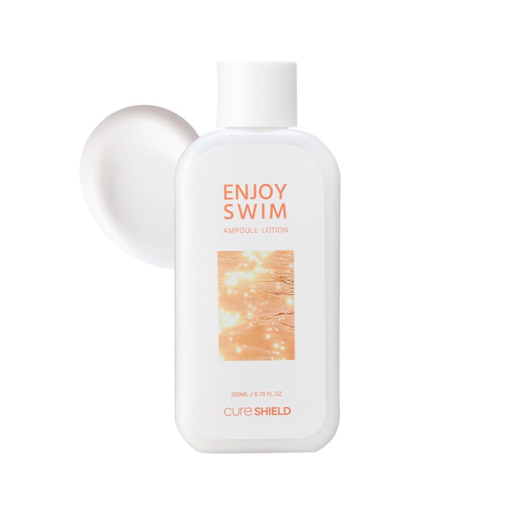 CURESHIELD Enjoy Swim Body Ampoule Lotion – Fragrance-Free, Non-Greasy Hydration, Ceramide NP, 200ml